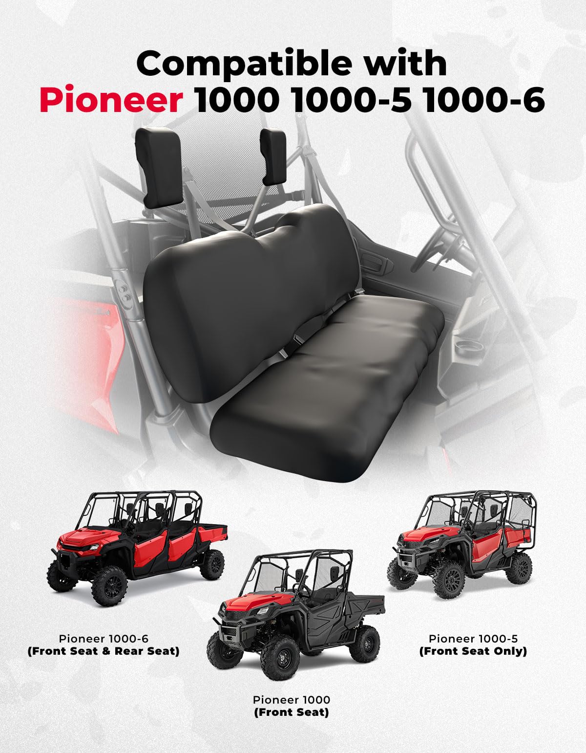 Upgraded Seat Covers for Pioneer 1000 1000 5 1000 6 Kemimoto
