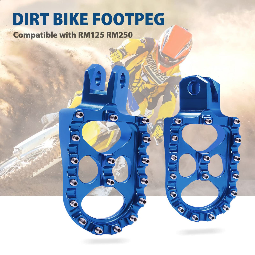 Blue Foot Rests for RM125 DR-Z400 KLX400R