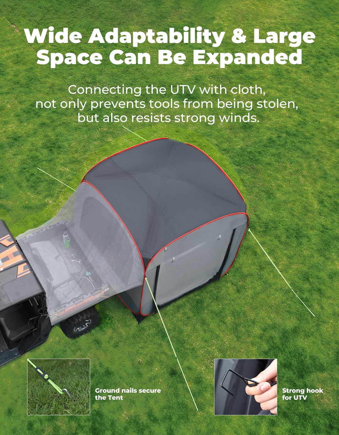 UTV Camping Pop-up Tent - Kemimoto