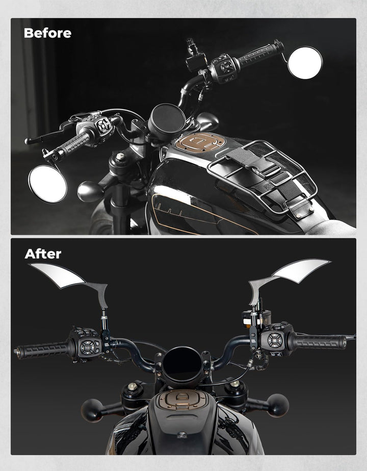 8mm Motorcycle Handlebar Mirror Adaptor Mount Holder for Sportster S 1250 - Kemimoto