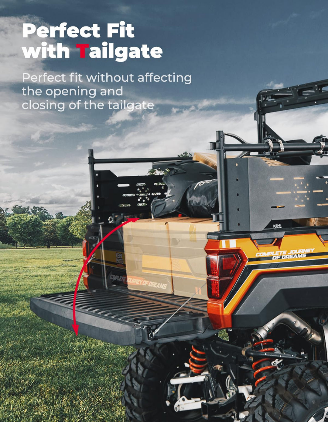 Poilaris Ranger Rear Rack Polaris Ranger Rear Cargo Rack – Kemimoto