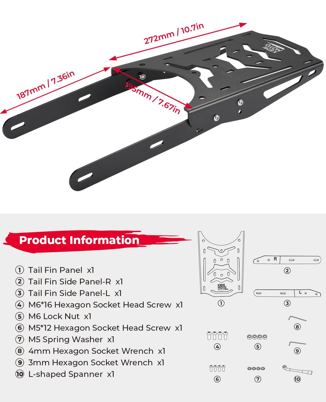 Rear Rack Aluminum for Super73 Z/S Series – Kemimoto