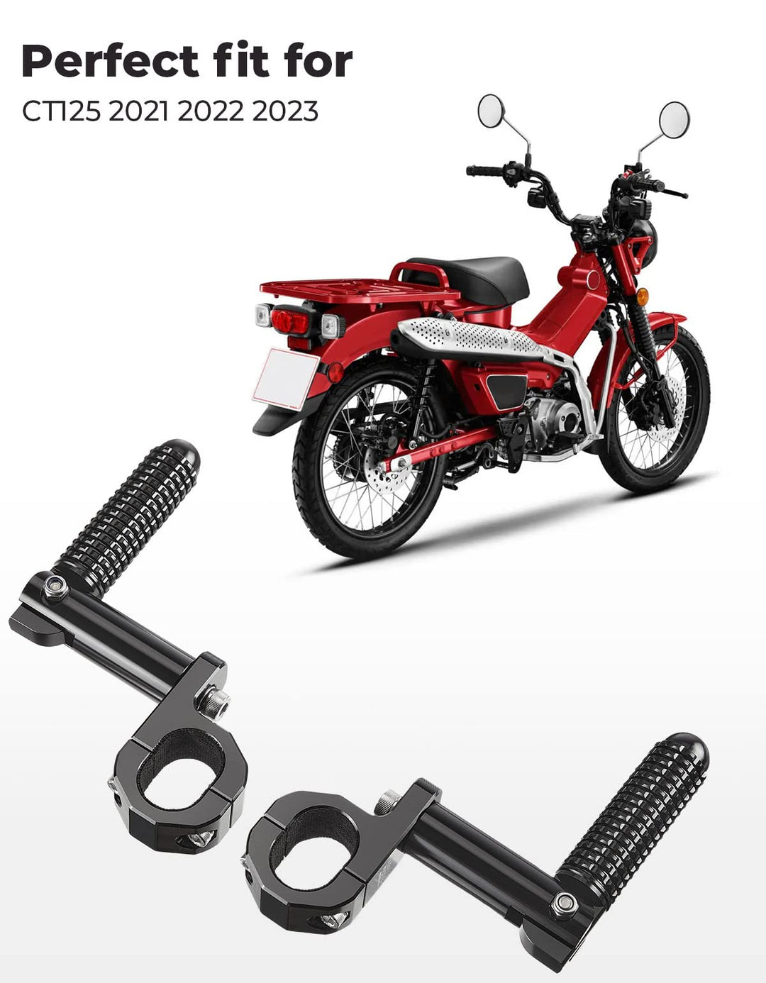 Rear Passenger Footrest Foot Pegs for CT125 Trail 125 - Kemimoto