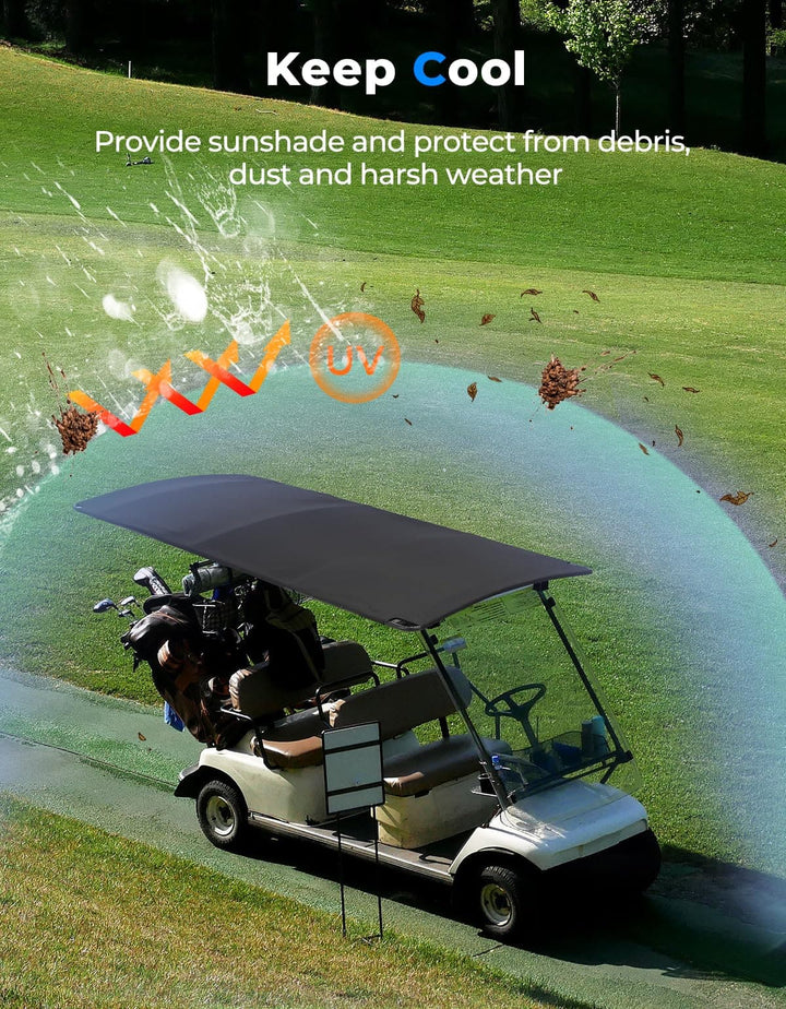Canvas Golf Cart Sun Top for EZGO TXT 1994-2013 - Kemimoto