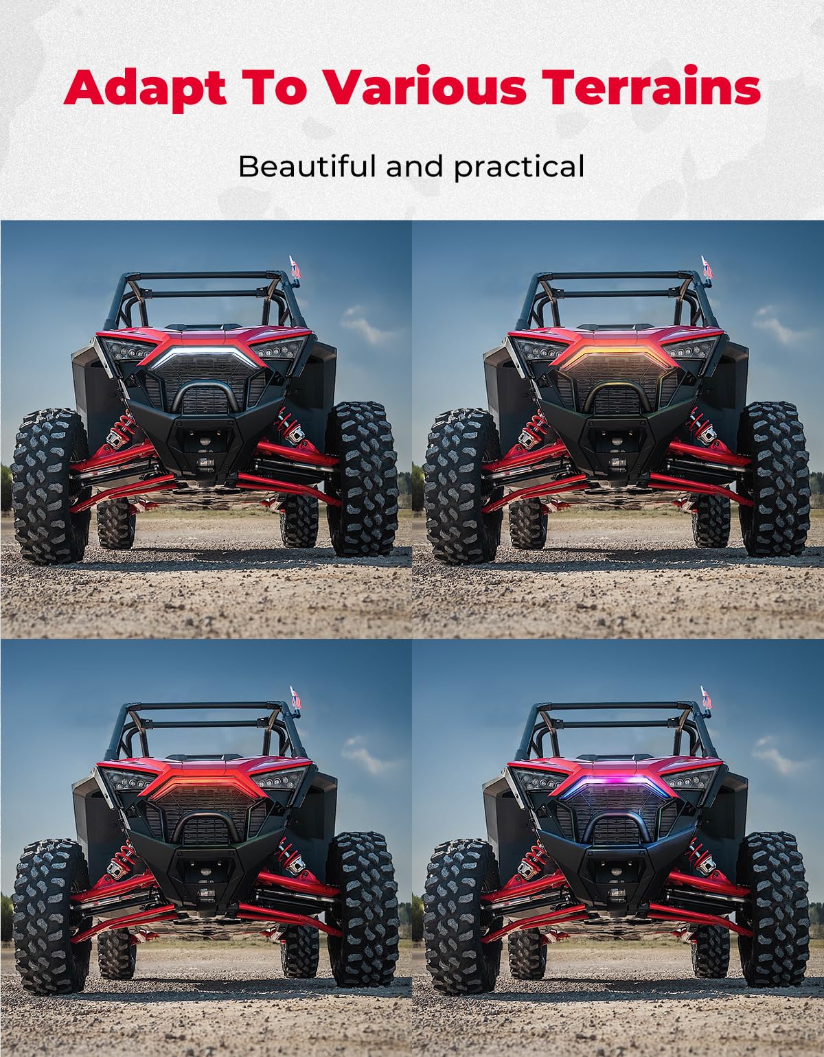 RGB Turn Signal Light, Fang Light for Polaris RZR PRO XP/4