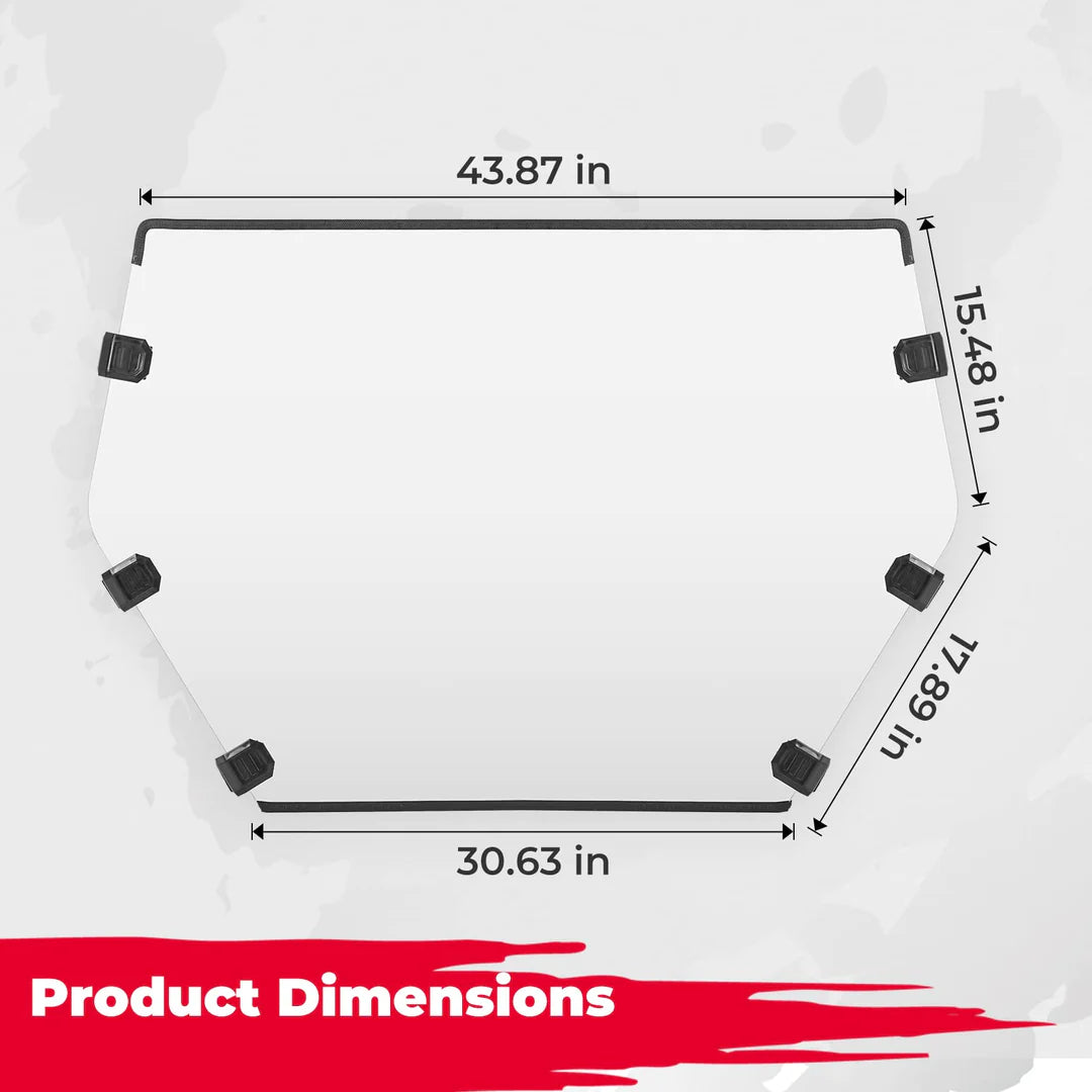 Front Full & Rear Windshield Scratch Resistant for CFMOTO ZForce 950