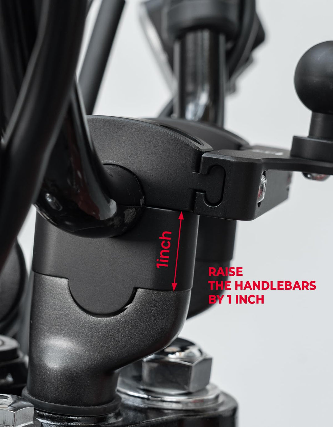 Handlebar Clamp Accessory Ball Mount for Grom Trail 125 CT125 - Kemimoto
