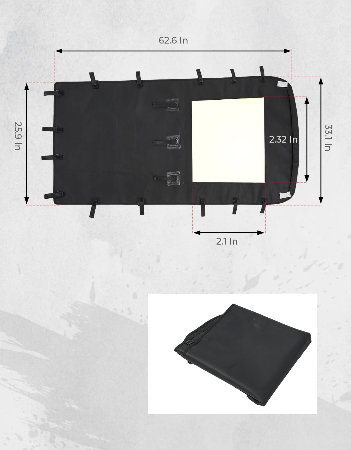 Waterproof Soft Roof Top for Polaris RZR XP 4 1000/4 Turbo / 4 900