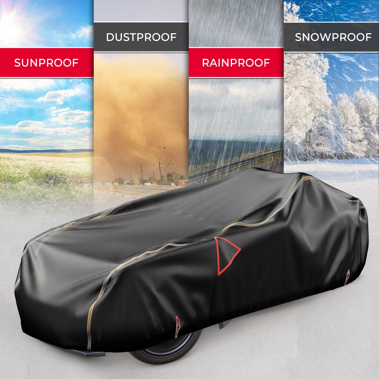 Full Cover with Reflective Strips Fit Polaris Slingshot S/R/SL/SLR/GT - Kemimoto
