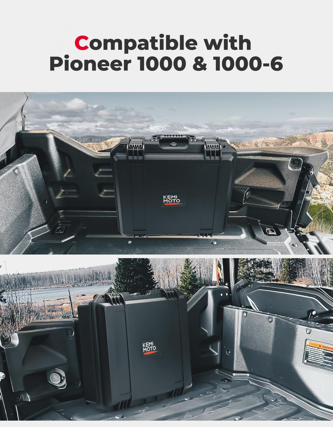 UTV DIY Tool Box, Tool Case Box For Pioneer 1000 1000-6 - Kemimoto