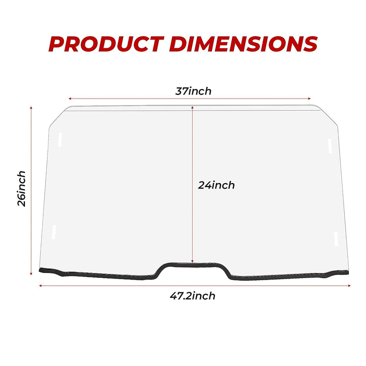 Front Full Windshield Fit Talon 1000x 1000r 1000x4 - Kemimoto