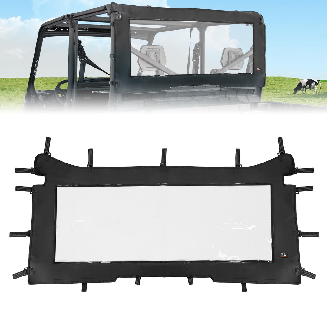 Soft Rear Windshield for Can-Am Defender - Kemimoto