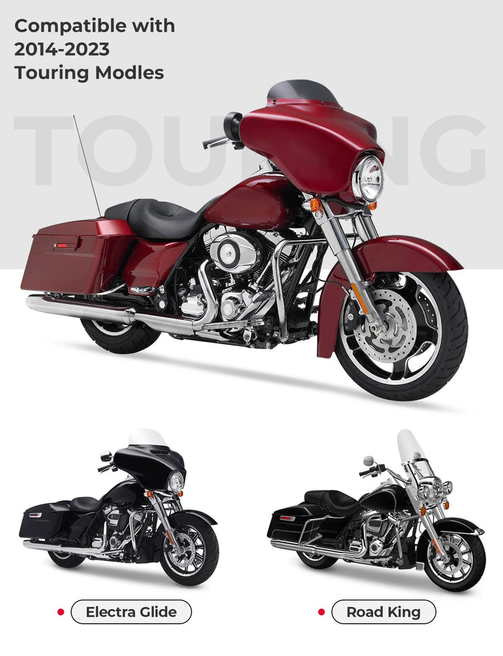 Saddlebag Lid Organizers 2 Pack for Touring Street Glide Road King - Kemimoto