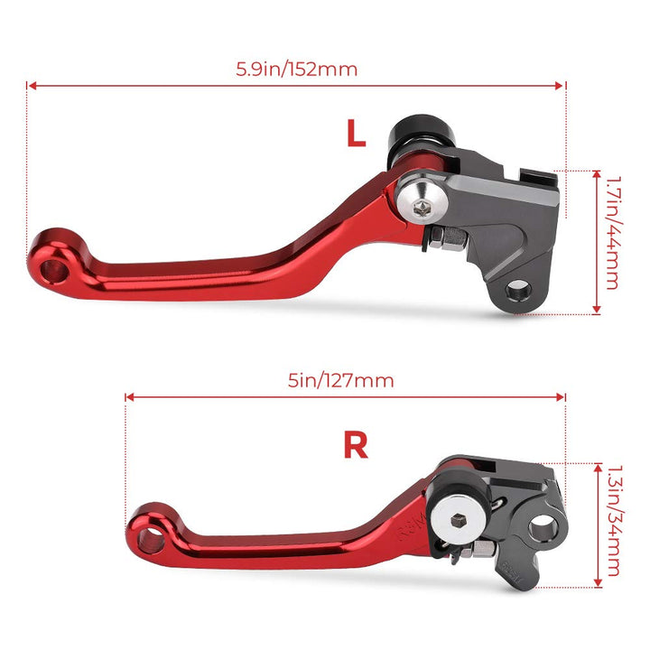 Brake Clutch Levers Foldable for CR250R CR125R 1992-2003/ CR80R CR85R - Kemimoto