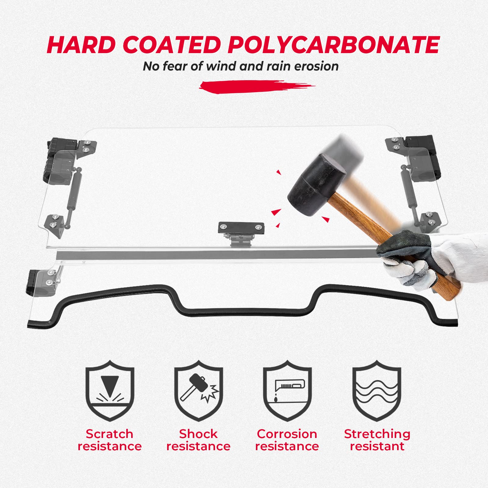Cab Enclosures 2 Soft Upper Doors 3-IN-1 Flip Windshield for Polaris RZR XP 1000 - Kemimoto