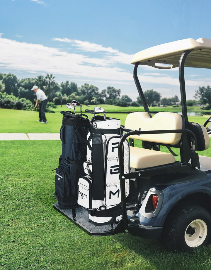 Universal Golf Cart Bag Holder Bracket Fit for Most 2+2 Seat - Kemimoto