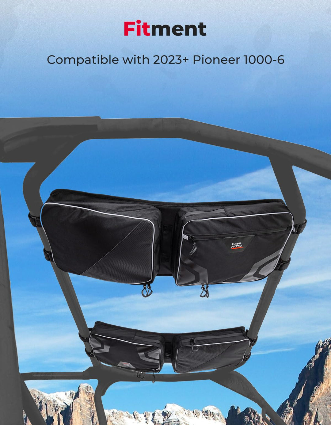 Overhead Storage Bag For Pioneer 1000-6 - Kemimoto