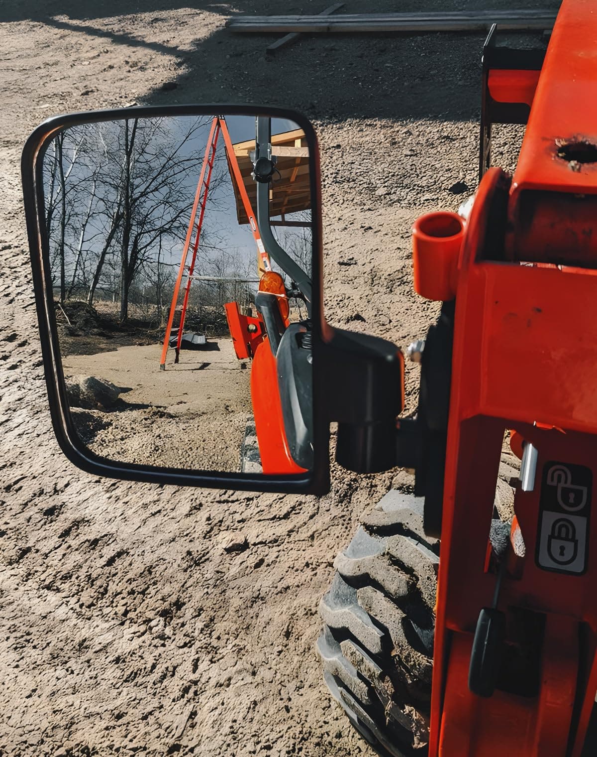 Lifronkit Strong Magnetic Side Mirrors For Tractors, Forklifts, Lawn Mowers – JC-TR-2