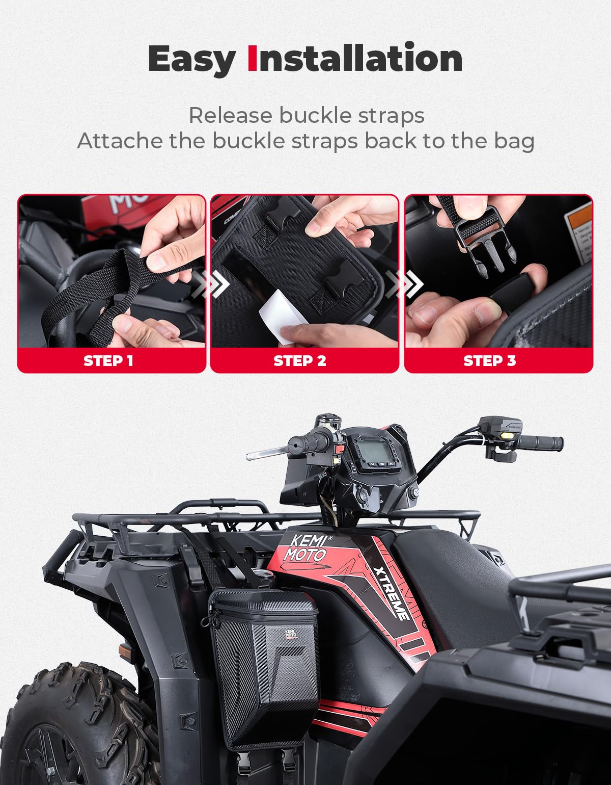 Universal ATV Fender Bag 5.5L for Polaris Sportsman Grizzly Cfmoto