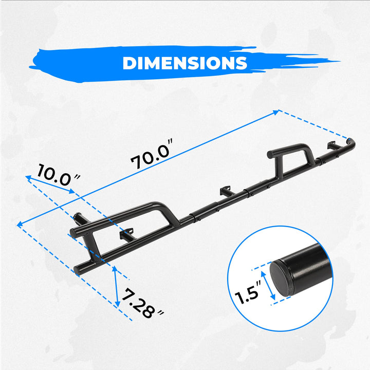 Nerf Bars Rock Sliders for Polaris General XP 4 1000 - Kemimoto