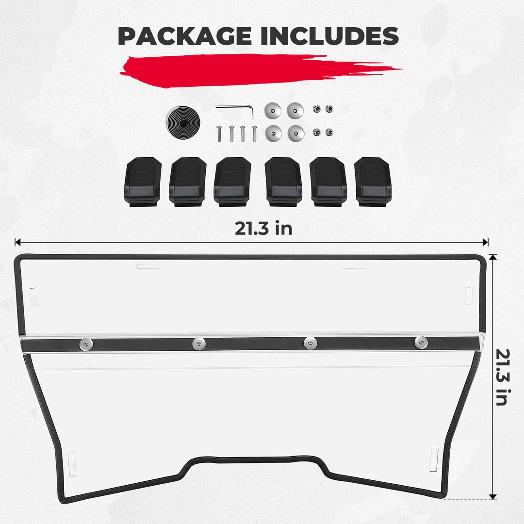 Front Full & Rear Windshield Scratch Resistant for CFMOTO ZForce 950