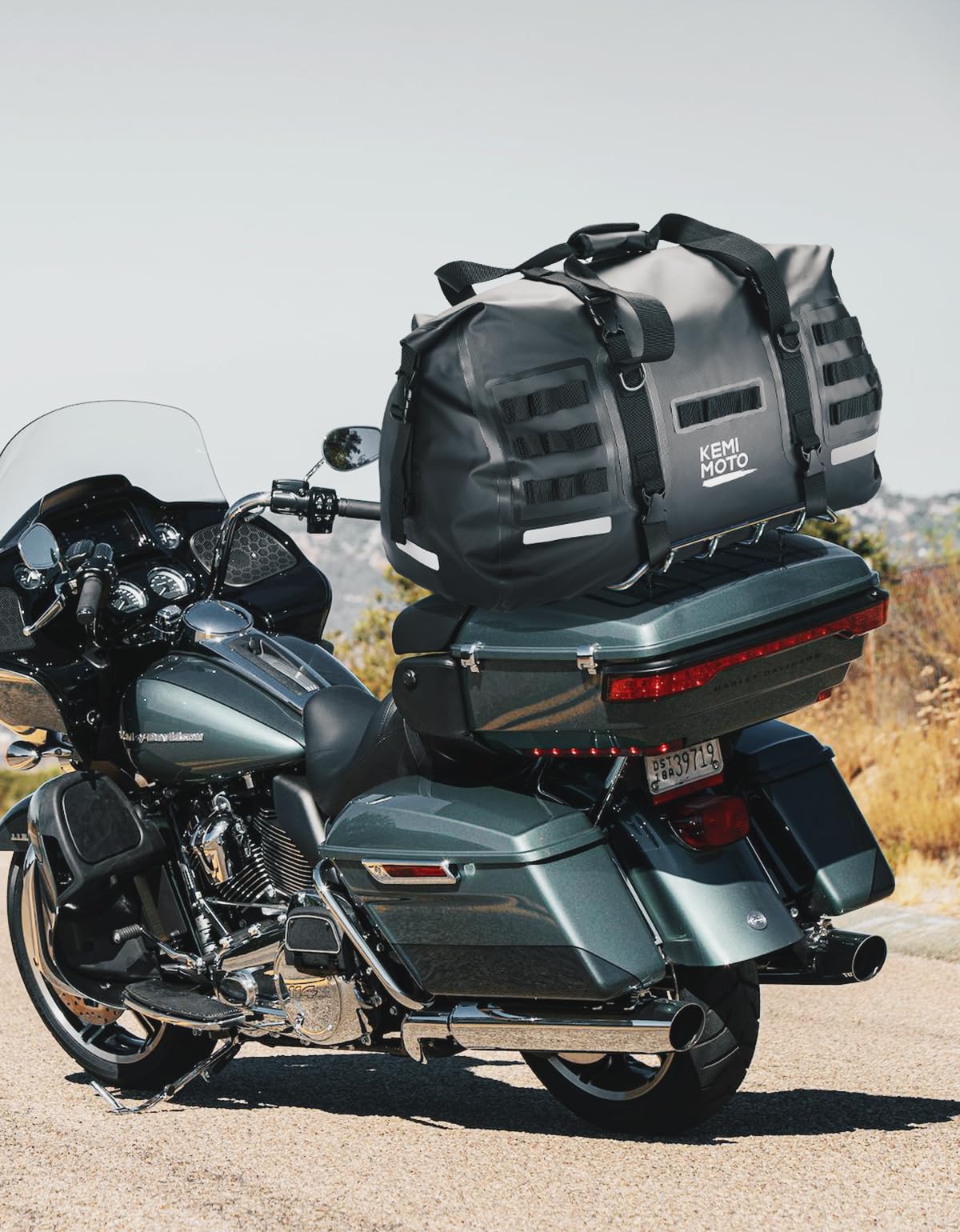 50L Waterproof Motorcycle Tail Bag