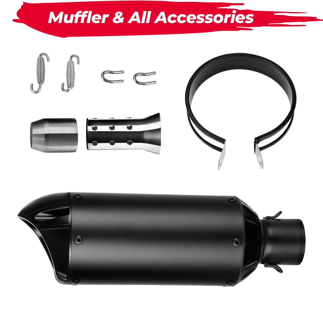 Motorcycle Universal Slip on Exhaust for 38 mm Pipe Diameter