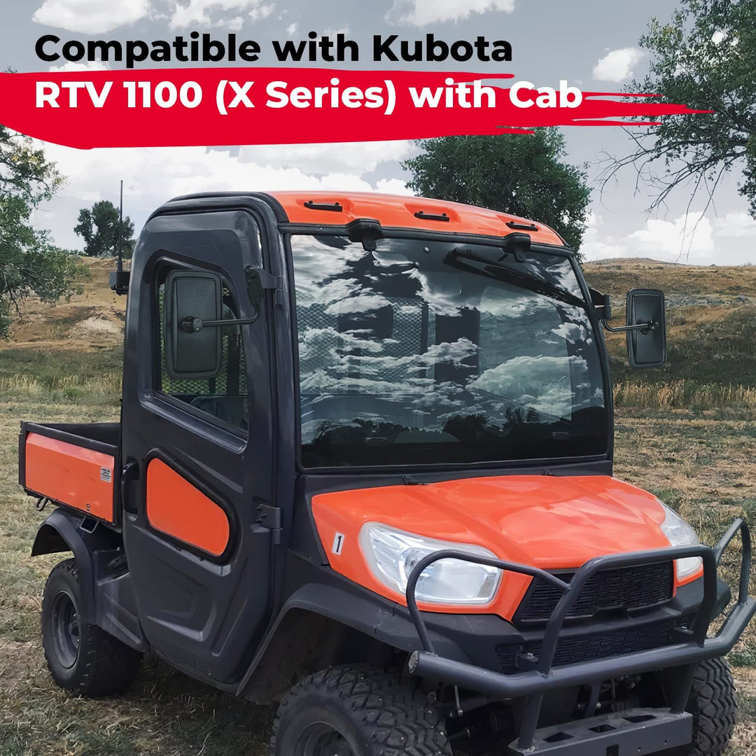 Set of Side View Mirrors for Kubota RTV X1100C - Kemimoto