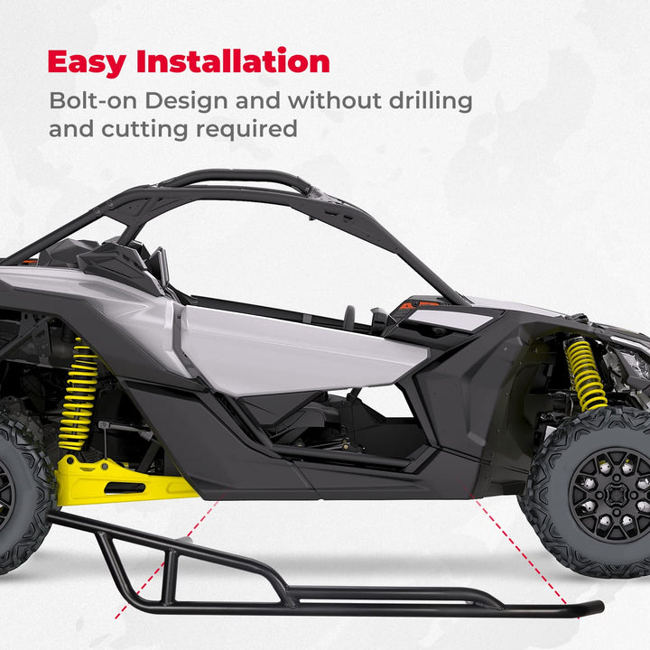 Plastic Roof & Nerf Bars For Can-Am Maverick X3 - Kemimoto