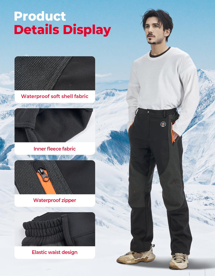 12V Smart-Controlled Heated Pants, App-Adjustable Temperature - Kemimoto