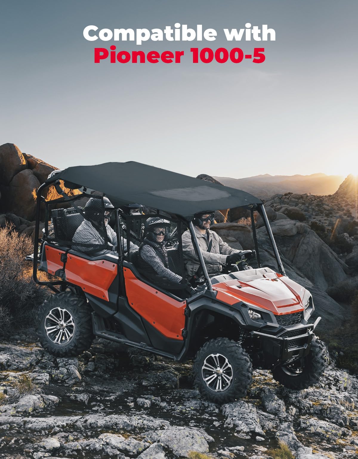 Upgraded Soft Roof for Pioneer 1000-5 2016-2023 - Kemimoto