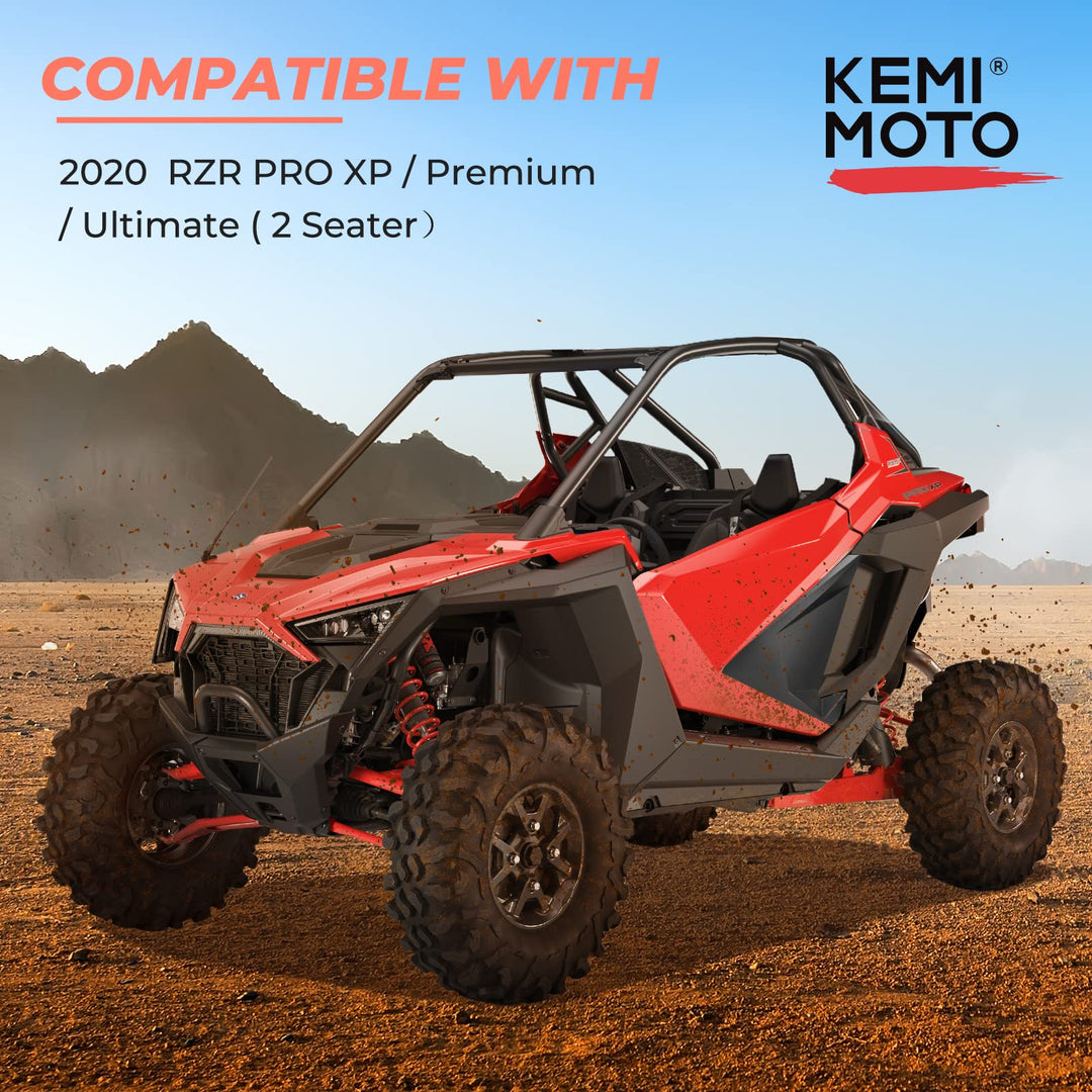 Door Inserts Lower Half Door for 2020-2024 RZR PRO XP/R/Turbo R(2 Seater) - Kemimoto