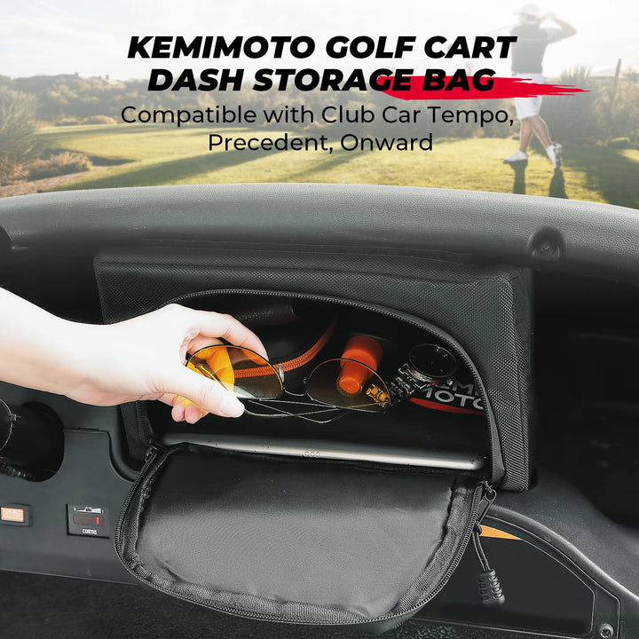 Golf Cart Dash Storage Bag for Club Car Precedent/ Tempo/ Onward