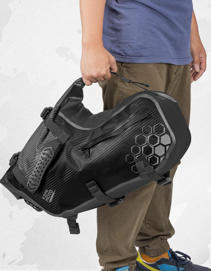 38L Universal Motorcycle Saddlebags for Sportster, Softail, Dyna - Kemimoto