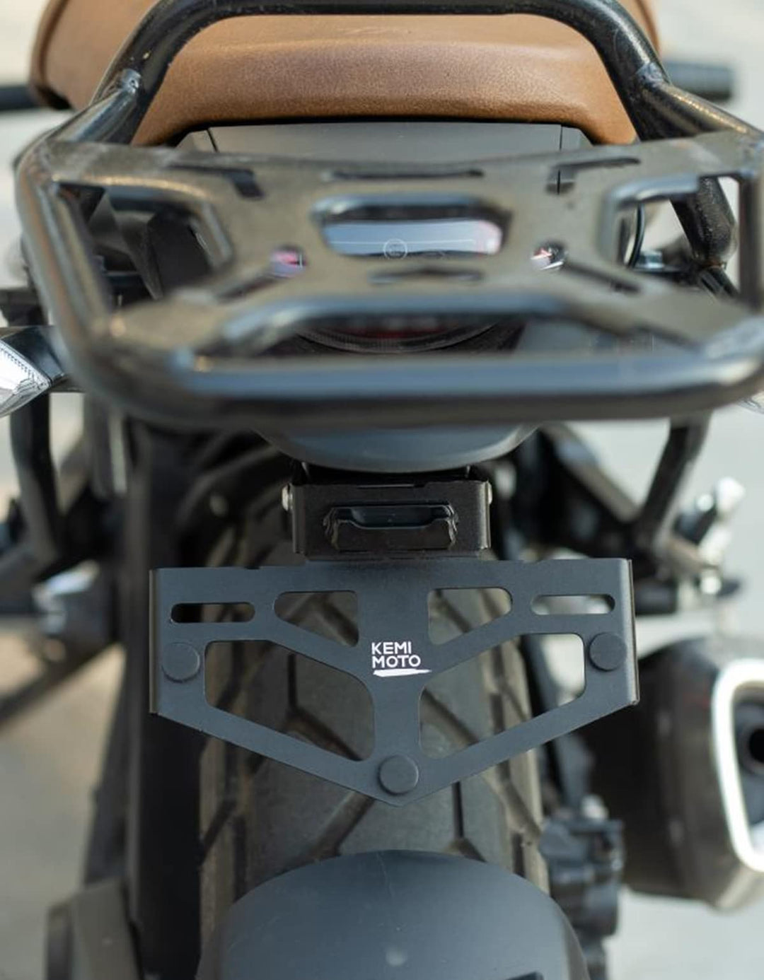 Universal Motorcycle License Plate Bracket - Kemimoto