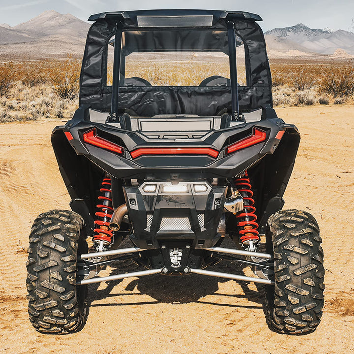 Clear Full Rear Windshield Compatible with Polaris RZR XP - Kemimoto