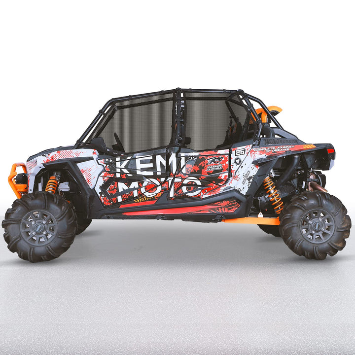 Roll Cage Side Window Mesh Net Fit Polaris RZR XP 4 1000