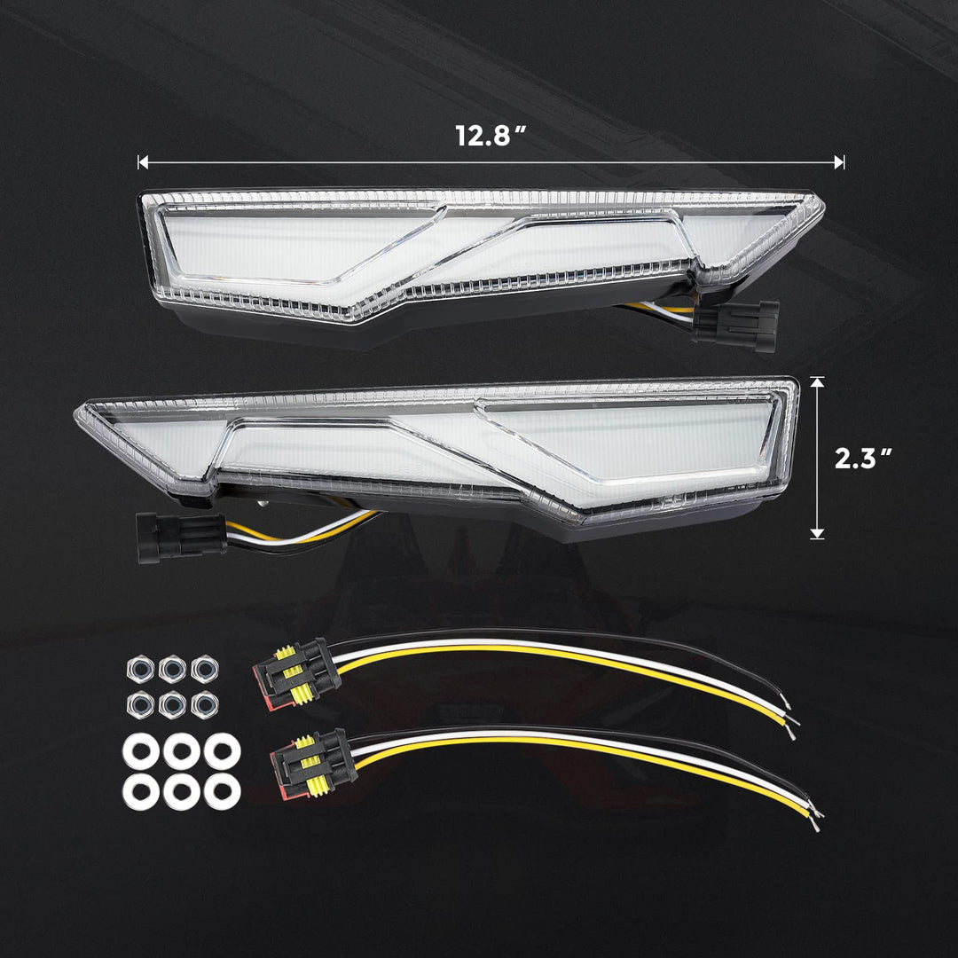 Front Upper Accent Panel Light Assembly Kit for Slingshot - Kemimoto