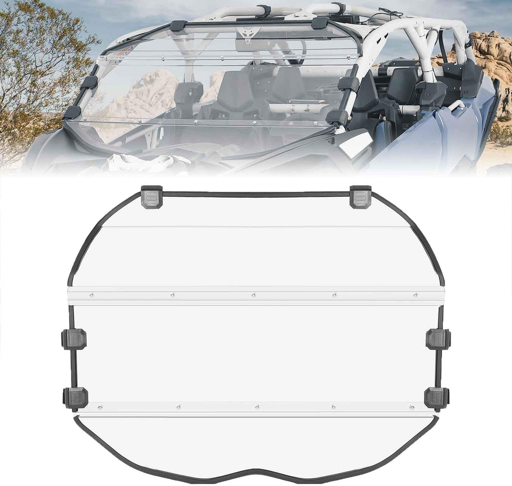 3-Piece Front Full Windshield for Can-Am Maverick X3/MAX – Kemimoto
