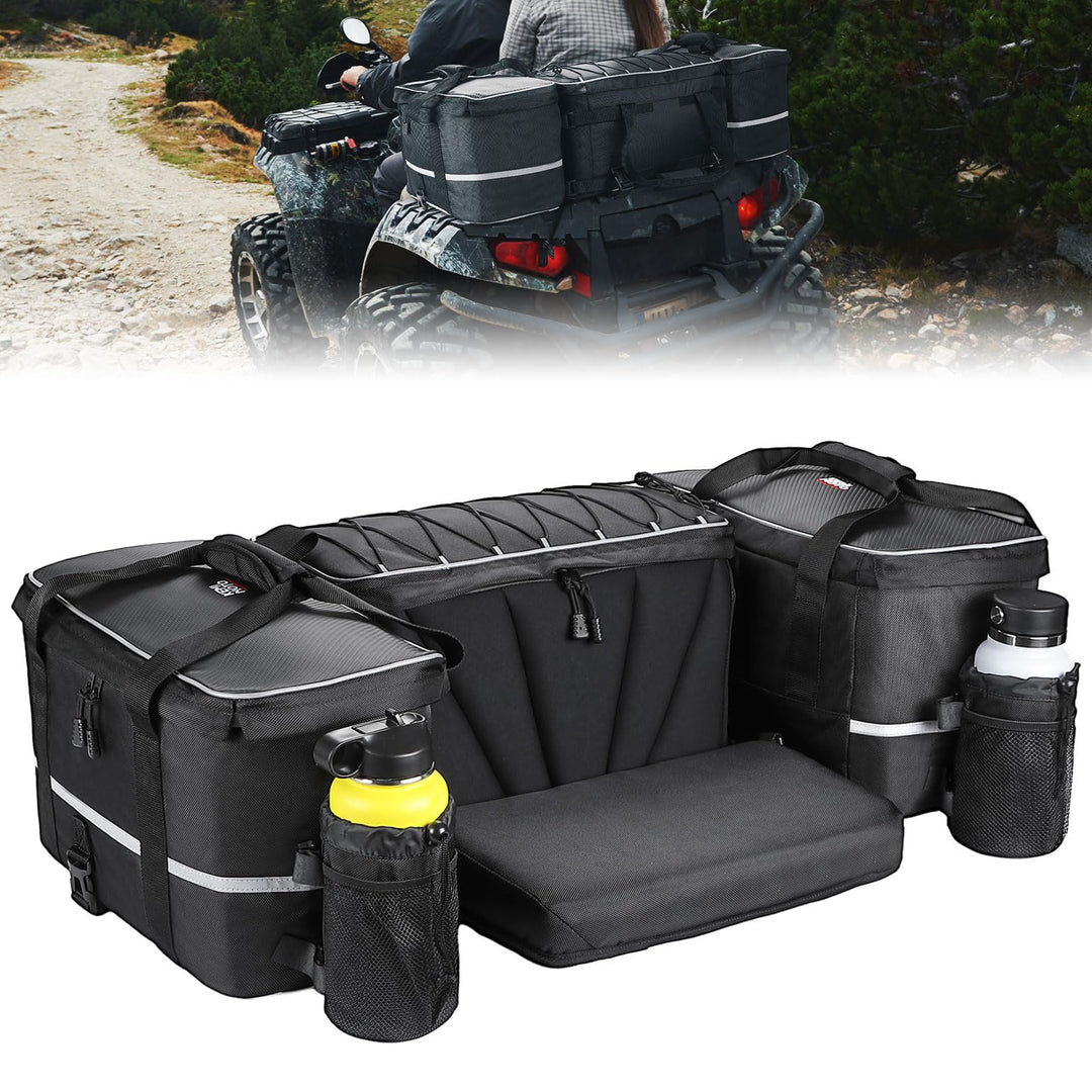 Universal 74L Large ATV Cargo Bag with Cooler Bag - Kemimoto