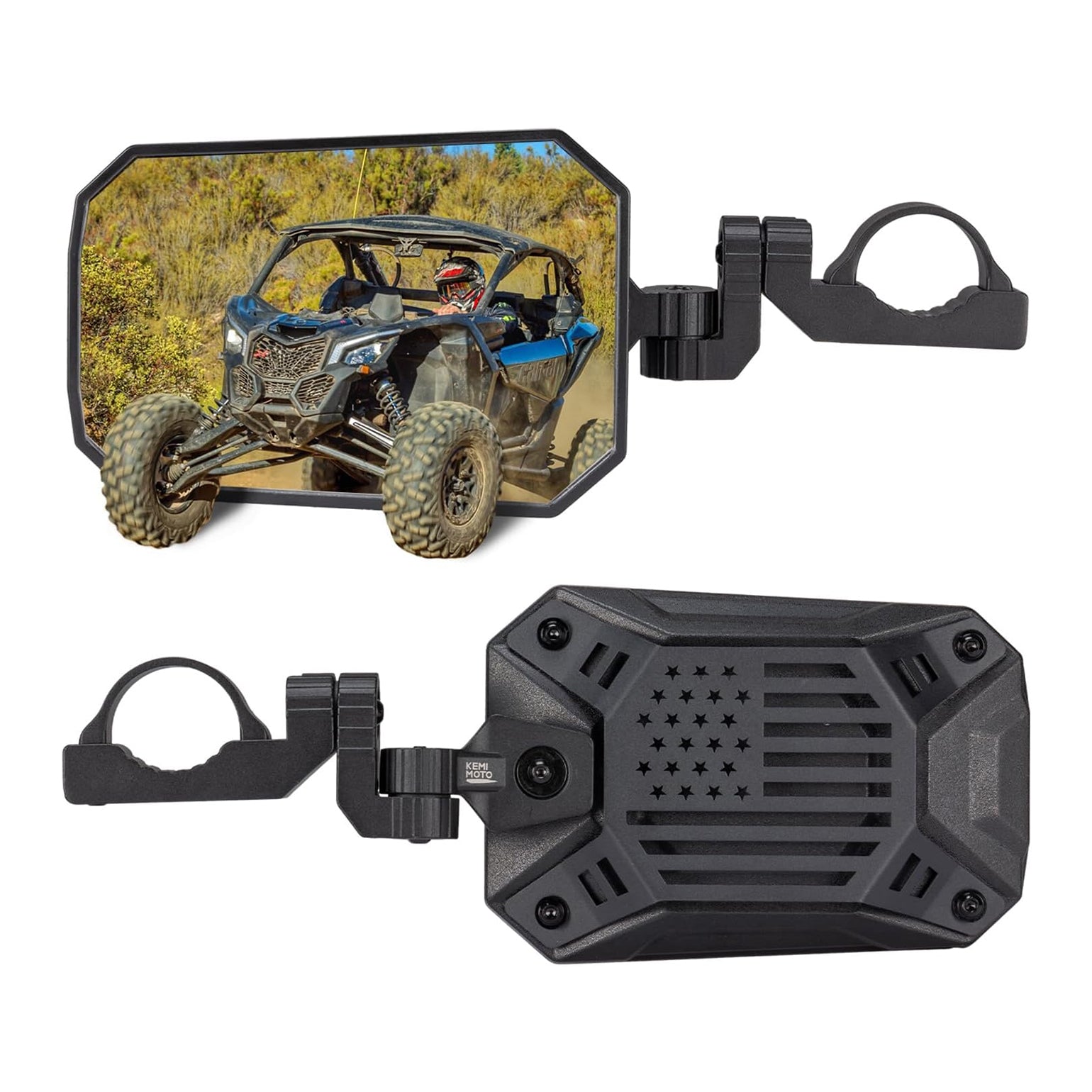 UTV Aluminum Side Mirrors for Polaris RZR/Can Am X3/Pioneer/Talon/Teryx/CFMOTO
