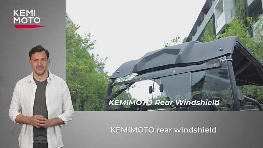 2-IN-1 Rear Windshield for CFMOTO ZForce 500 | 800 | 1000