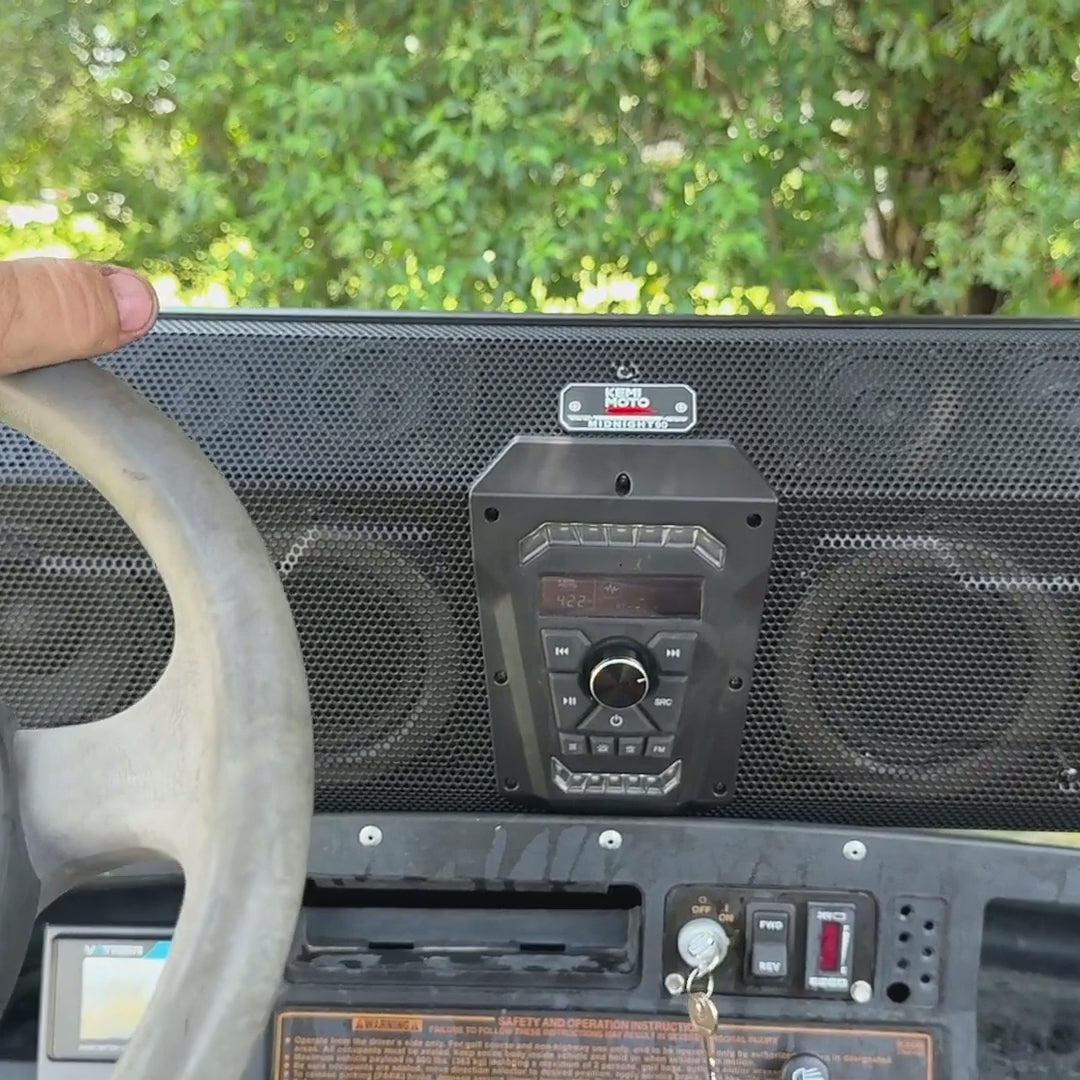 Midnight 90 Roof 34 Inch Soundbar For Can-Am Polaris UTV Bluetooth Speaker Fits 1.45–2" Roll Cages