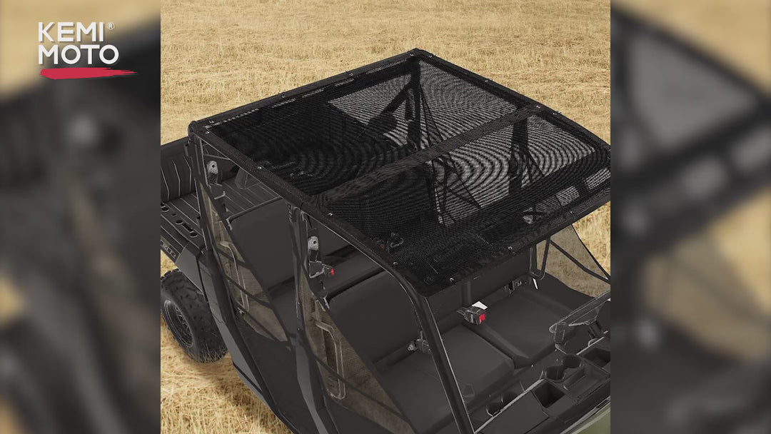 UTV Soft Top Window Net Mesh for Polaris Ranger 1000 Crew (2017-2024)