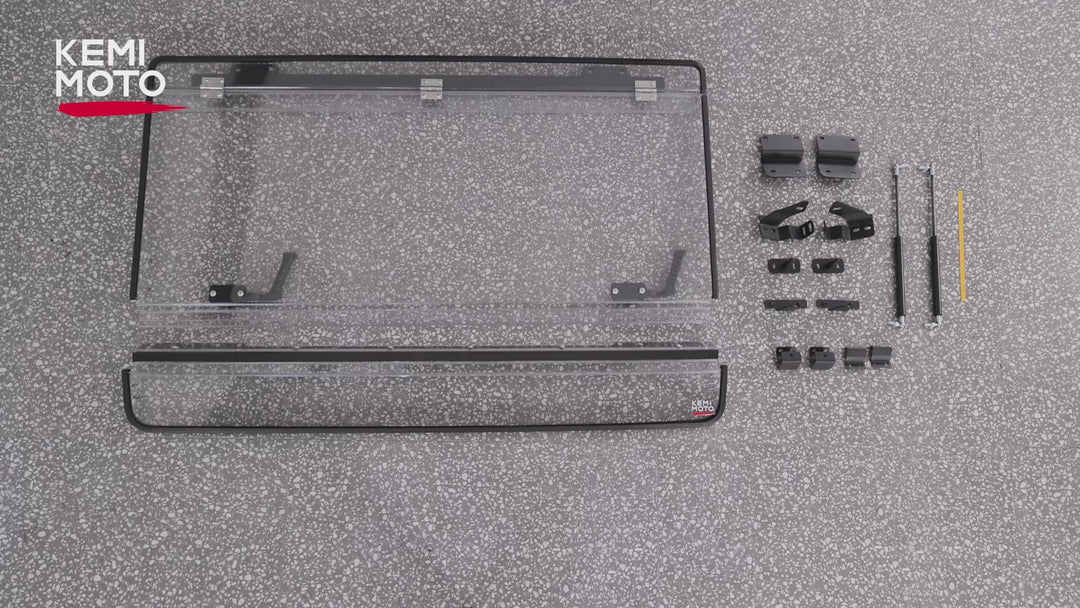 3-in-1 Flip Scratch-Resistant Windshield for Can-Am Defender & Defender Max HD5/HD8/HD10