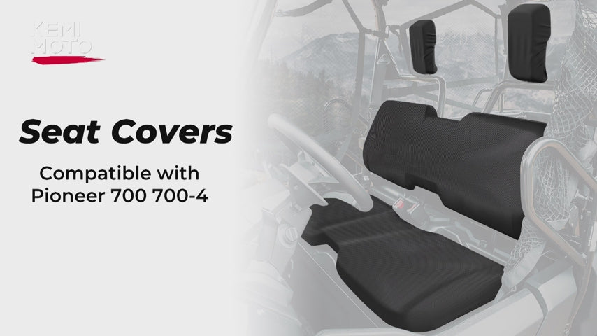 Seat Covers for Pioneer 700 700-4 2014-2024 (Black)