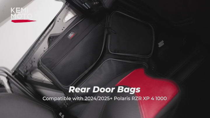 Rear Door Storage Bag PVC Tool Bags for 2024-2025 Polaris RZR XP 4 1000