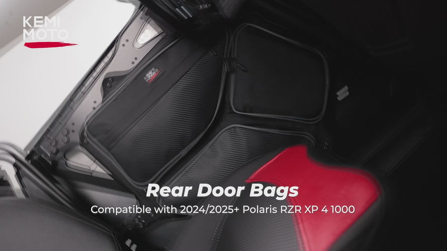 Rear Door Storage Bag PVC Tool Bags for 2024-2025 Polaris RZR XP 4 1000