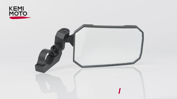 UTV Side Mirrors, Tool-free Multi-Adjustment for Can Am Maverick X3/ RZR w/ 1.65-2" Roll bar