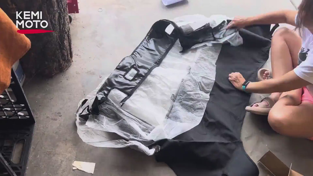 Fabric Rear Panel with Open Window For Pioneer 700 / 700-4